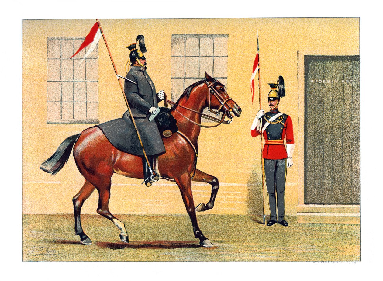 The 16th Queens Lancers, c1890. od Geoffrey Douglas Giles