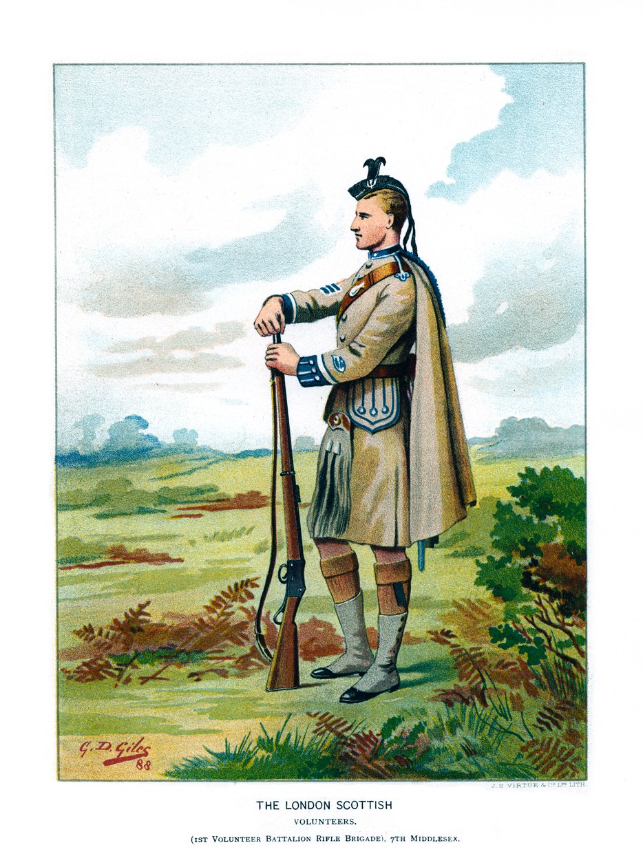 Londýnský skotský, c1890. od Geoffrey Douglas Giles