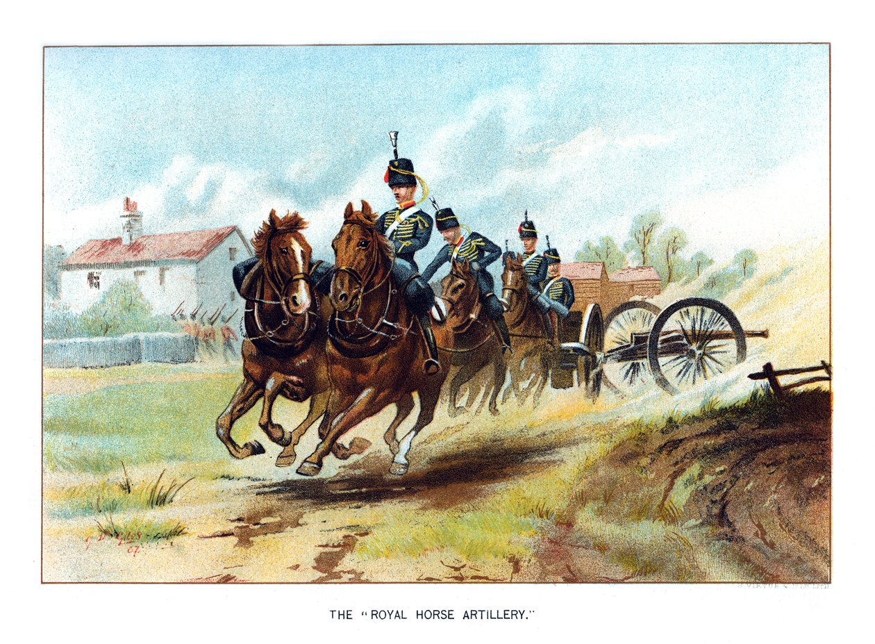 The Royal Horse Artillery, c1890. od Geoffrey Douglas Giles