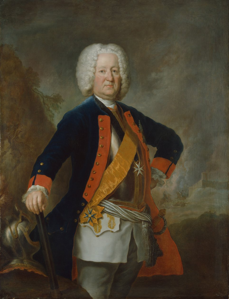 Polní maršál hrabě Finck von Finckenstein od Georg David Matthieu