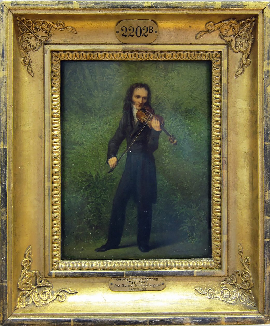 Houslista Nicolo Paganini od Georg Friedrich Kersting