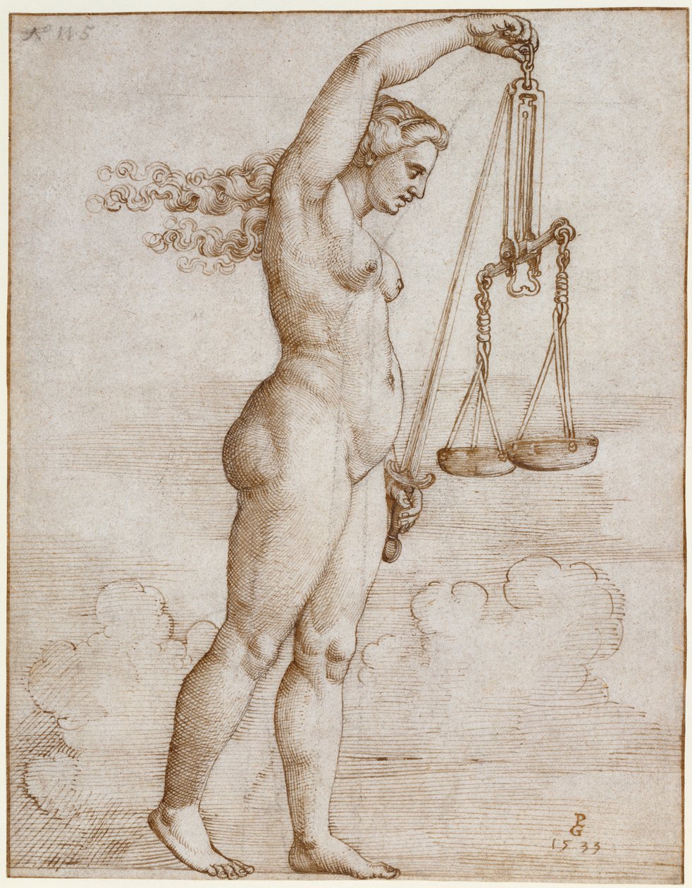 Alegorie spravedlnosti od Georg Pencz