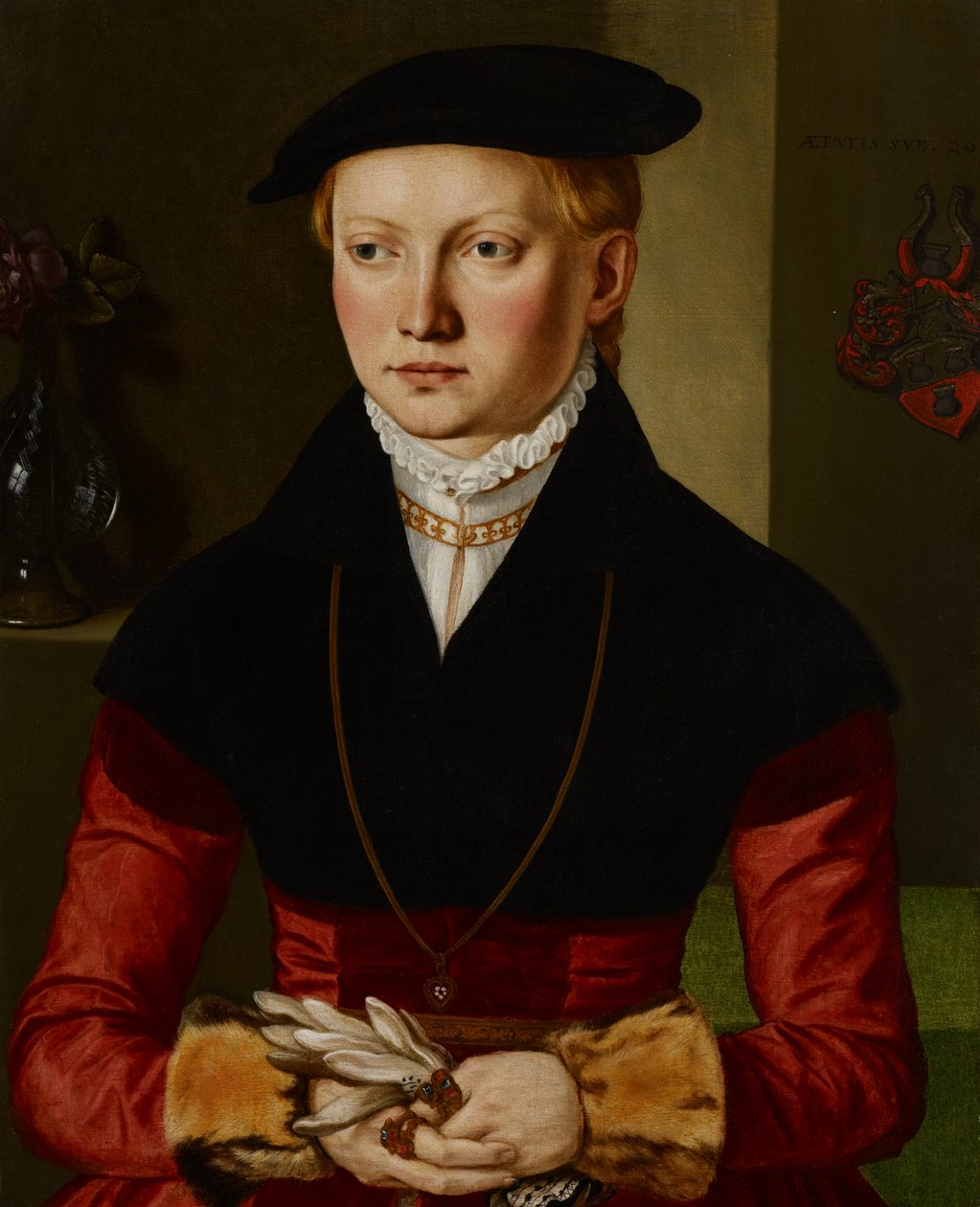 Portrét dívky, kolem roku 1545 od Georg Pencz