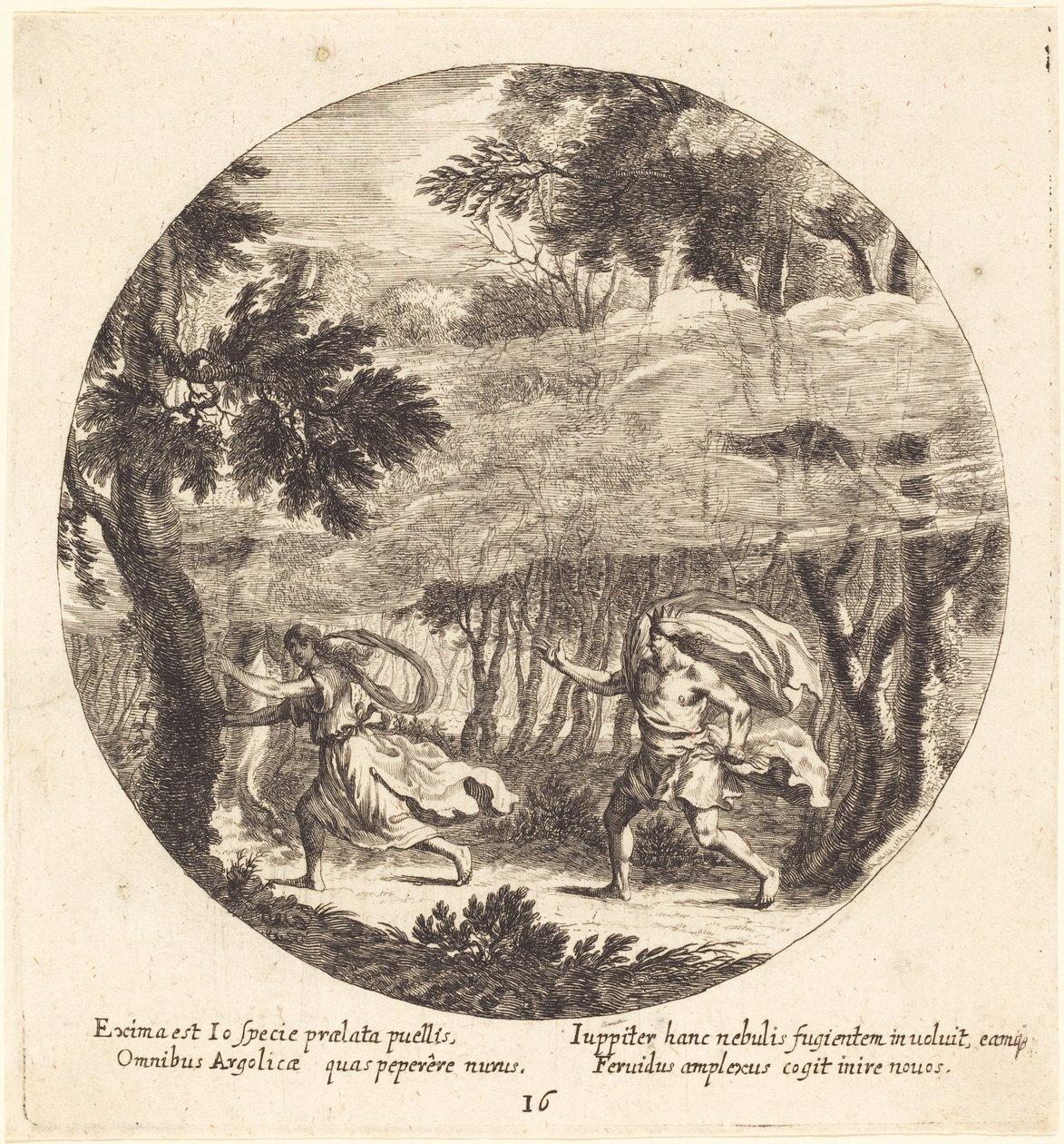 Jupiter a Io od Georg Andreas Wolfgang the Elder