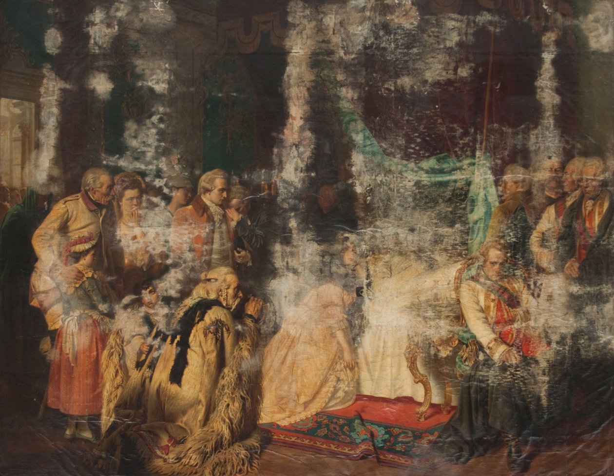 Na smrtelné posteli císař Josef II od Georg Conräder