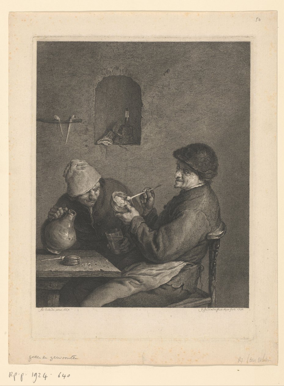 Kuřák a piják od Georg Friedrich Schmidt