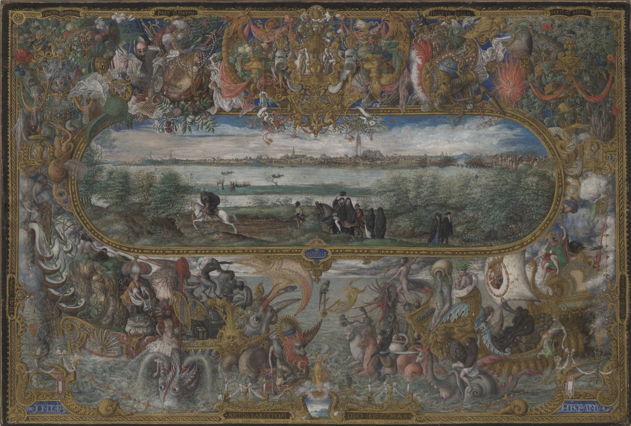 Pohled na Seville, 1573 od Georg Hoefnagel