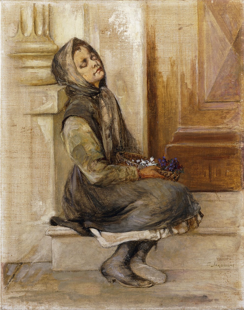 Prodejce květin od Georg Jacobides