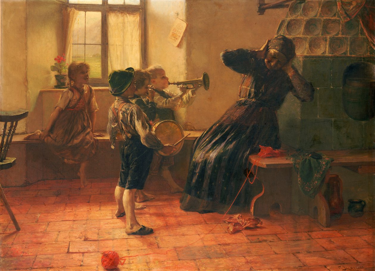 Koncert (olej na plátně) od Georg Jakobides
