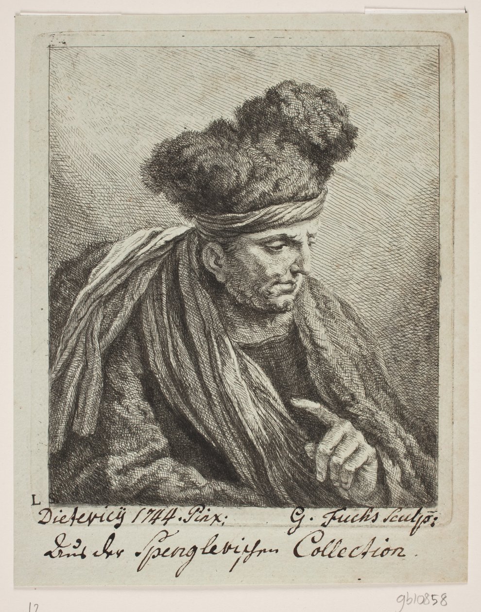 Muž s turbanem od Georg Mathias Fuchs