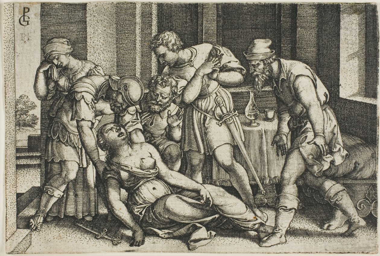 Smrt Lukrécie od Georg Pencz