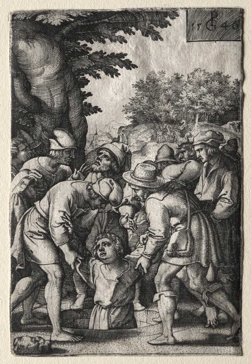 Joseph spadl do studny od Georg Pencz