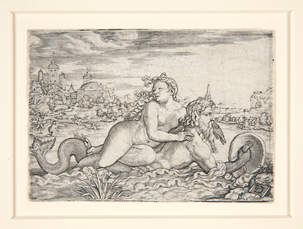 Panna unesená mořskou příšerou od Georg Pencz