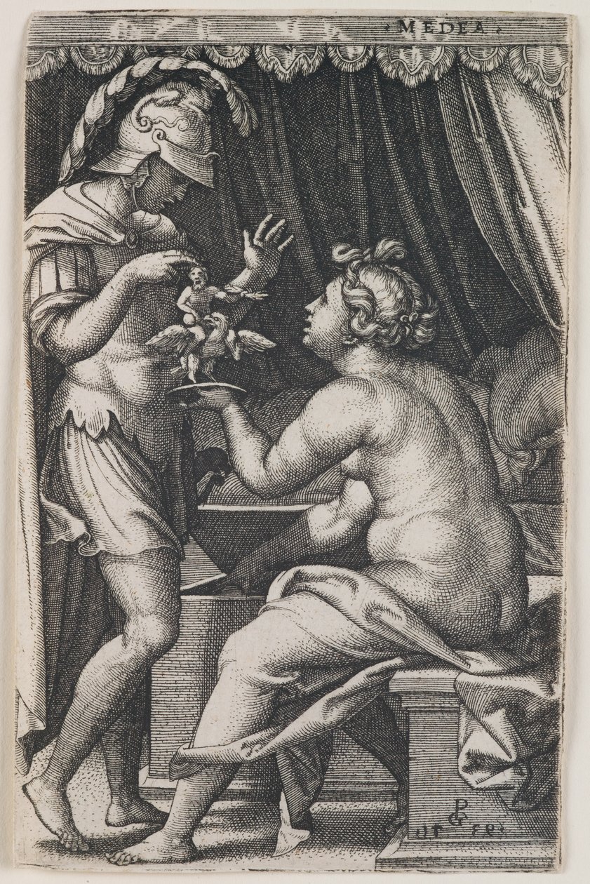 Médeia a Jáson od Georg Pencz