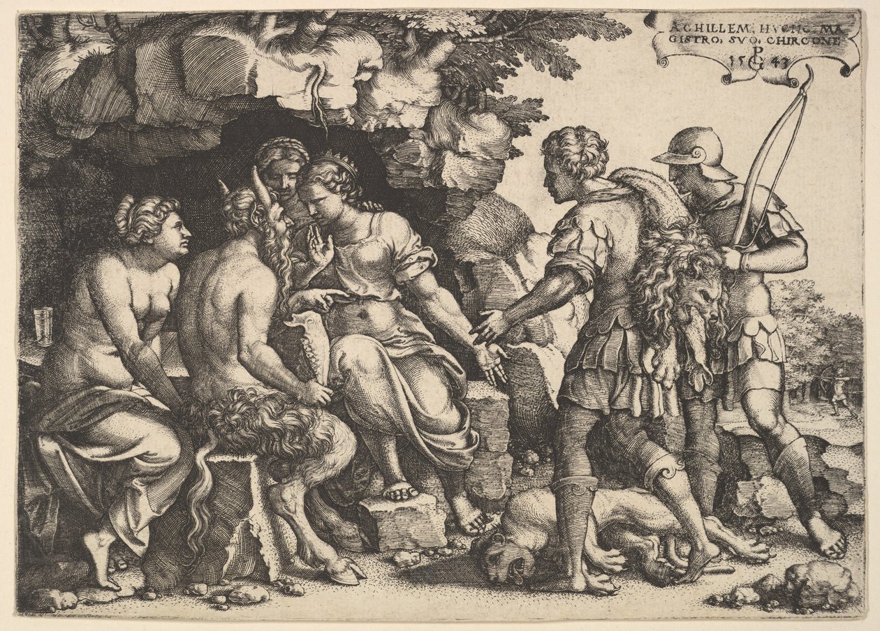 Thetis a Chiron, 1543. od Georg Pencz