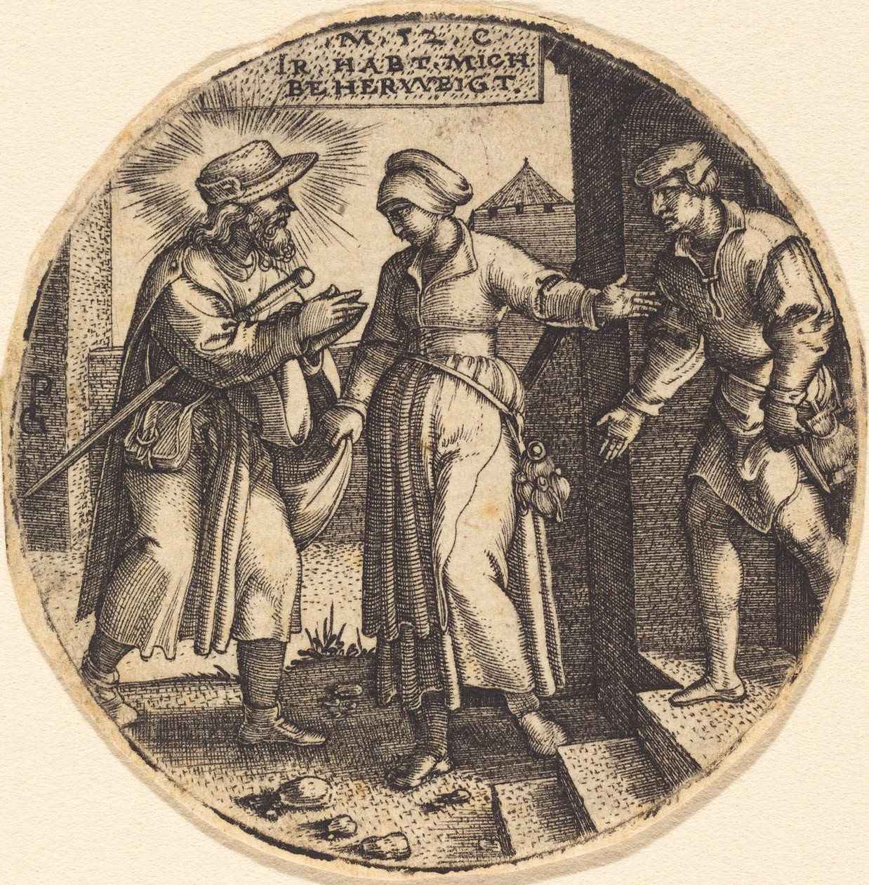 To House the Pilgrims od Georg Pencz