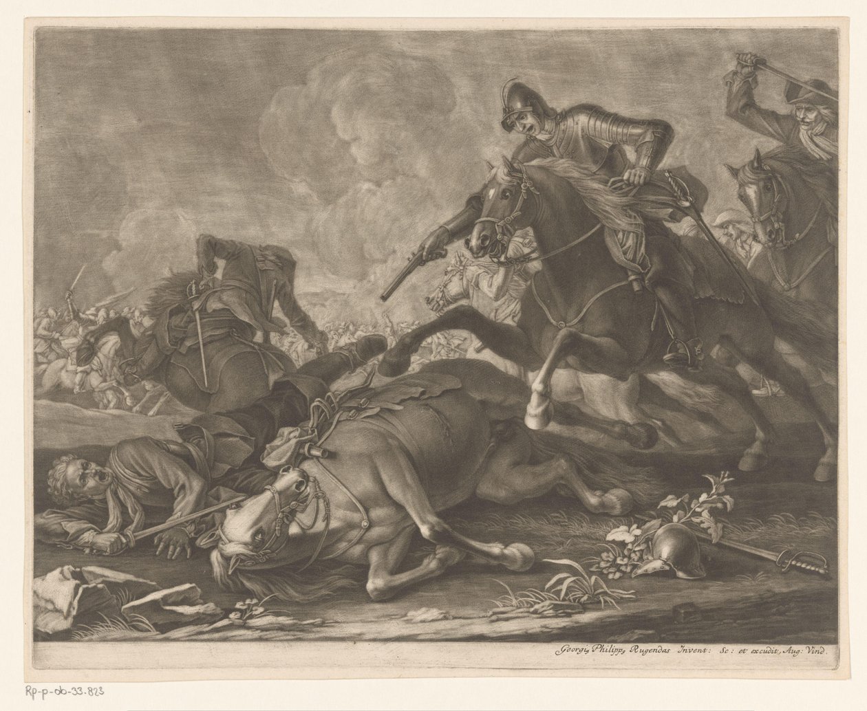 jezdecký souboj od Georg Philipp Rugendas (I)