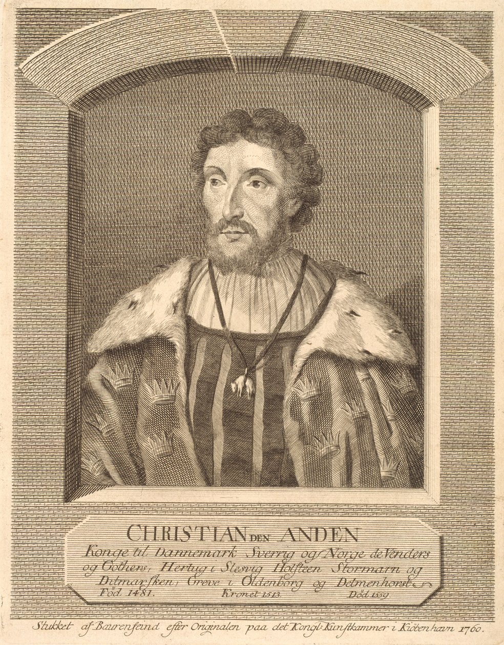 Kristián II od Georg Vilhelm Baurenfeind