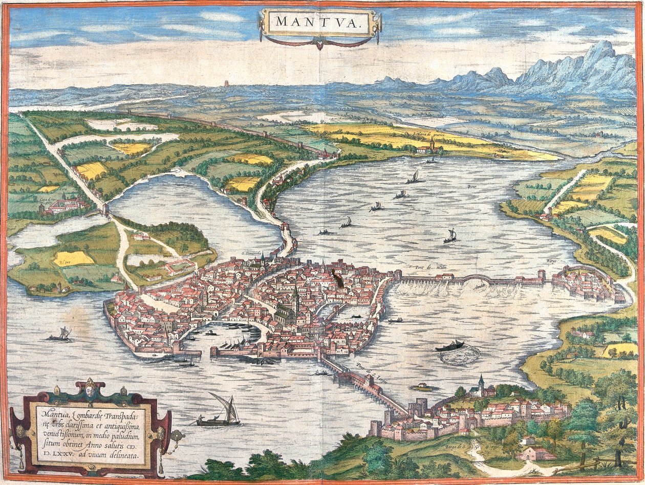 Mantua, Itálie od Georg and Hogenberg Franz (1535 90) Braun