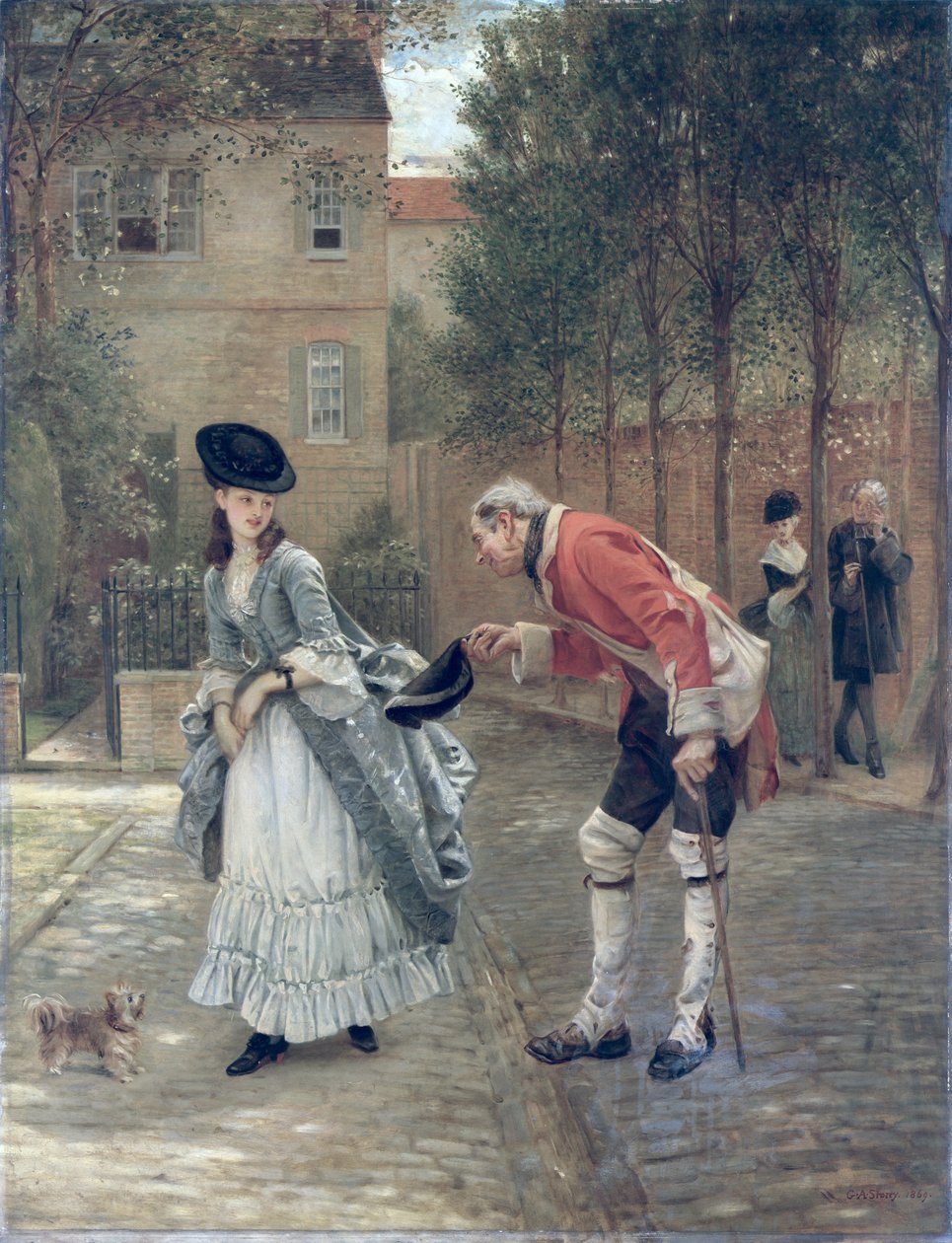 Starý voják, 1869 od George Adolphus Storey