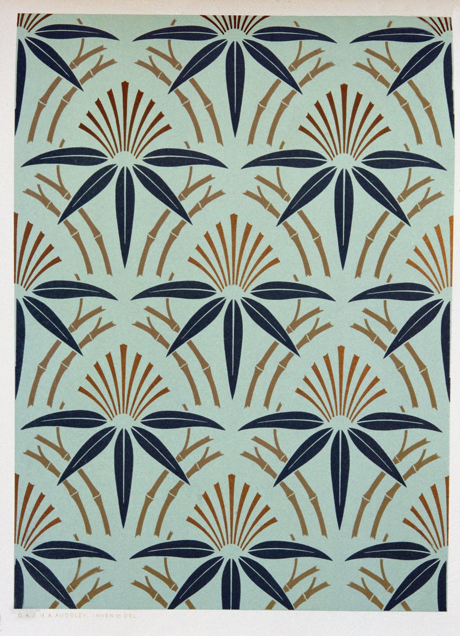 Design listu, kolem roku 1892 od George Ashdown Audsley