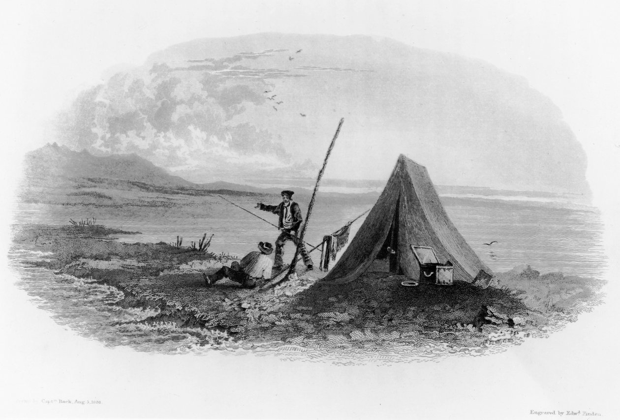 Mount Copleston ve Skalistých horách, 1826 od George Back