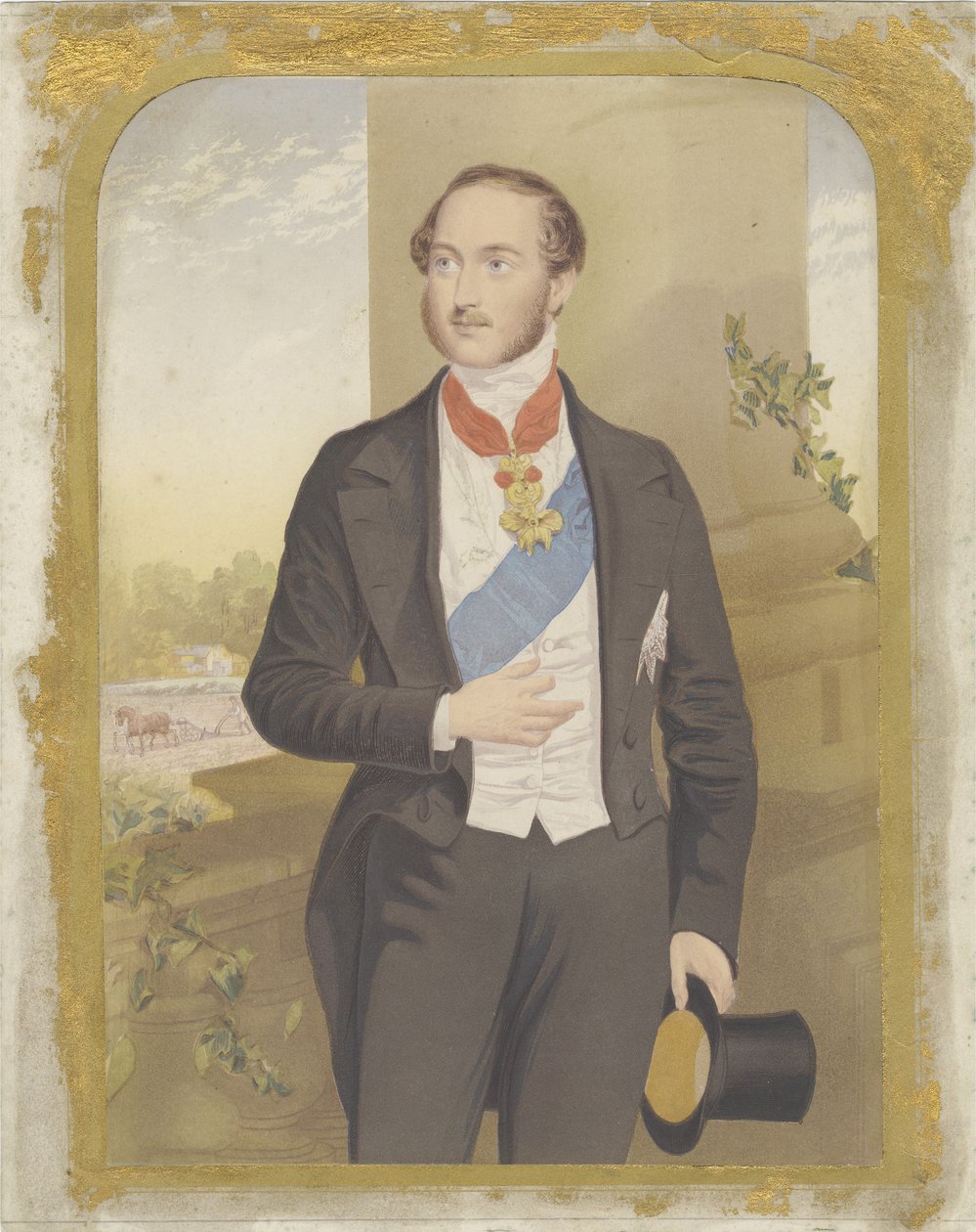 Prince Albert, po roce 1855 (akvatinta) od George Baxter