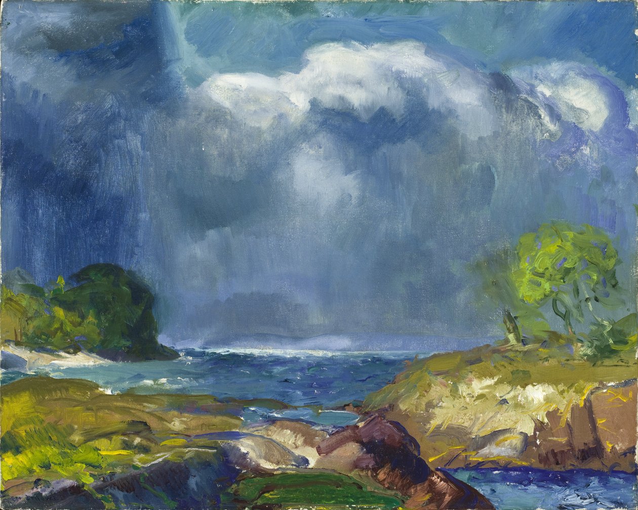 Bouřkové moře od George Wesley Bellows