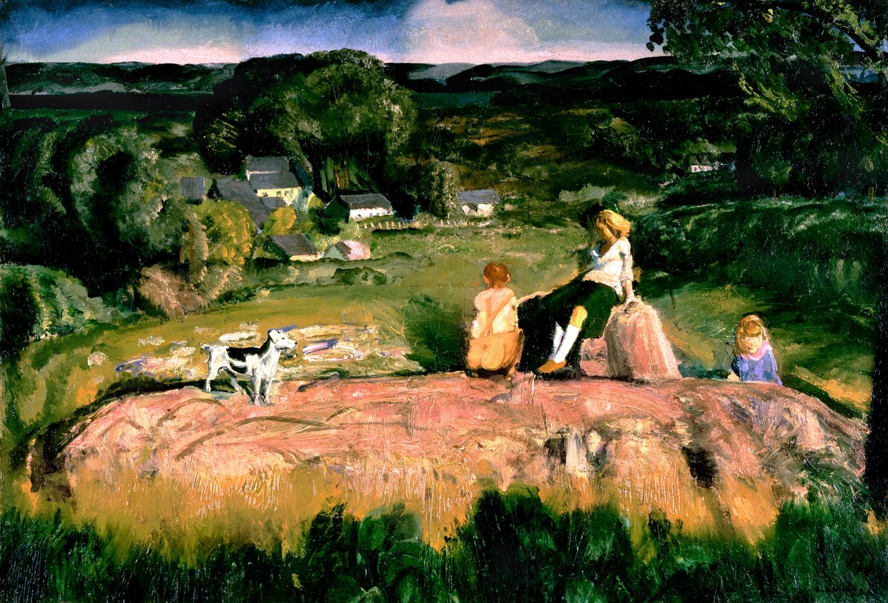 Tři děti od George Wesley Bellows