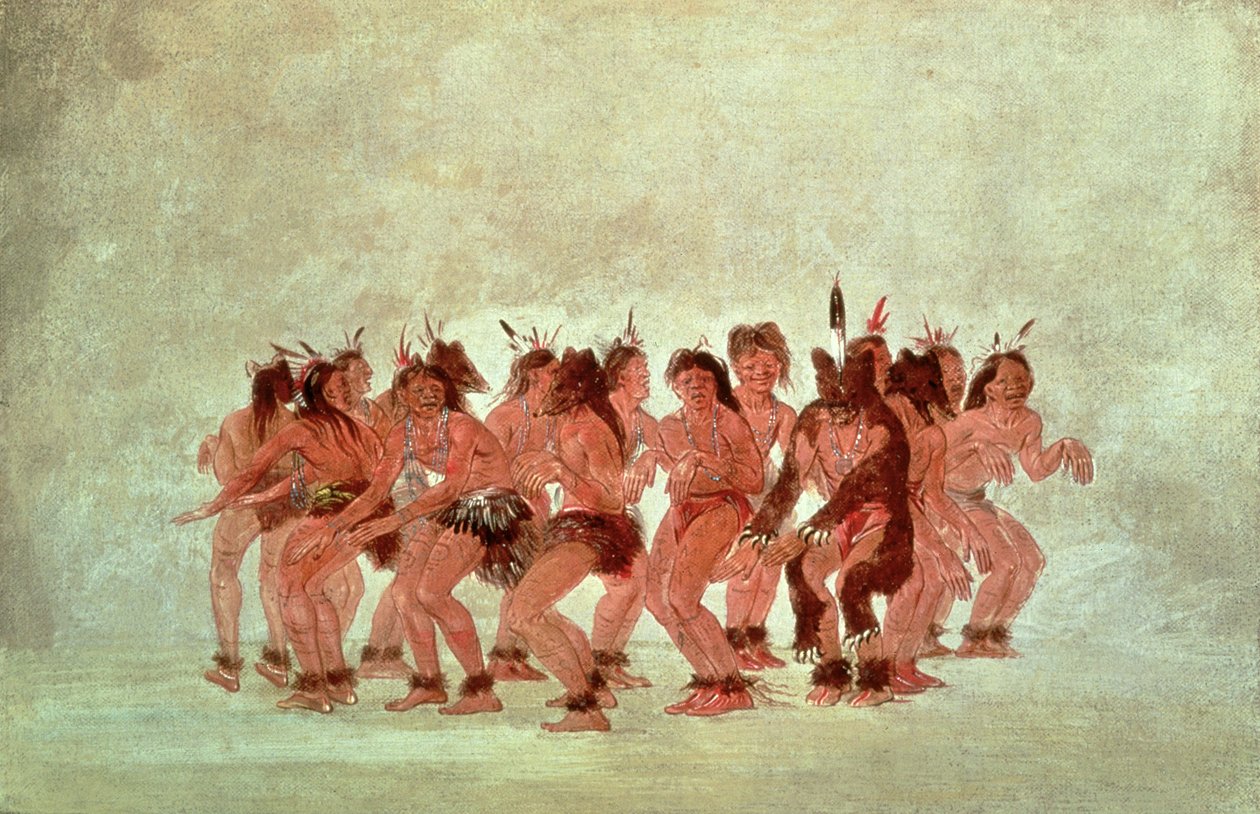 Medvědí tanec od George Catlin
