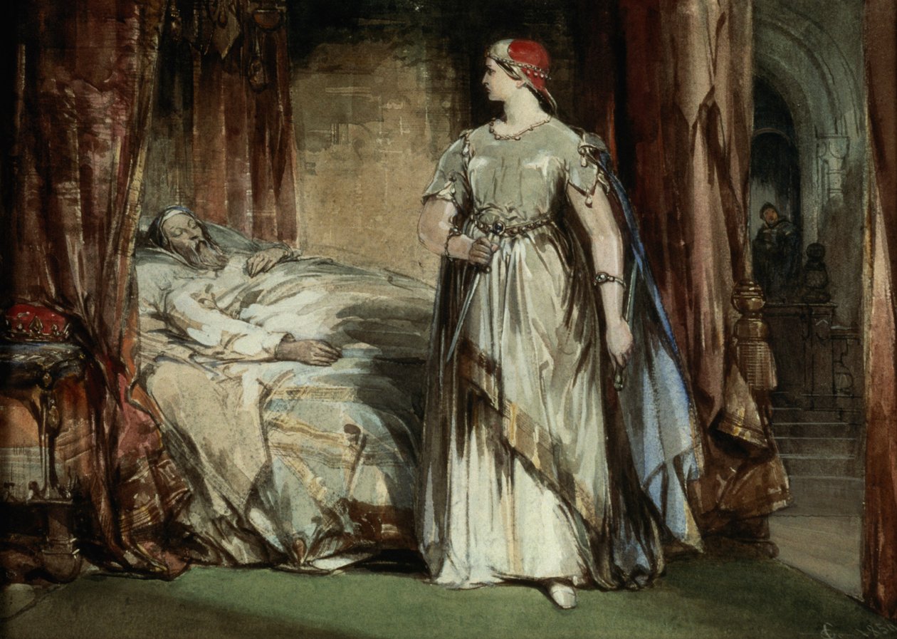Lady Macbeth, 1850 od George Cattermole