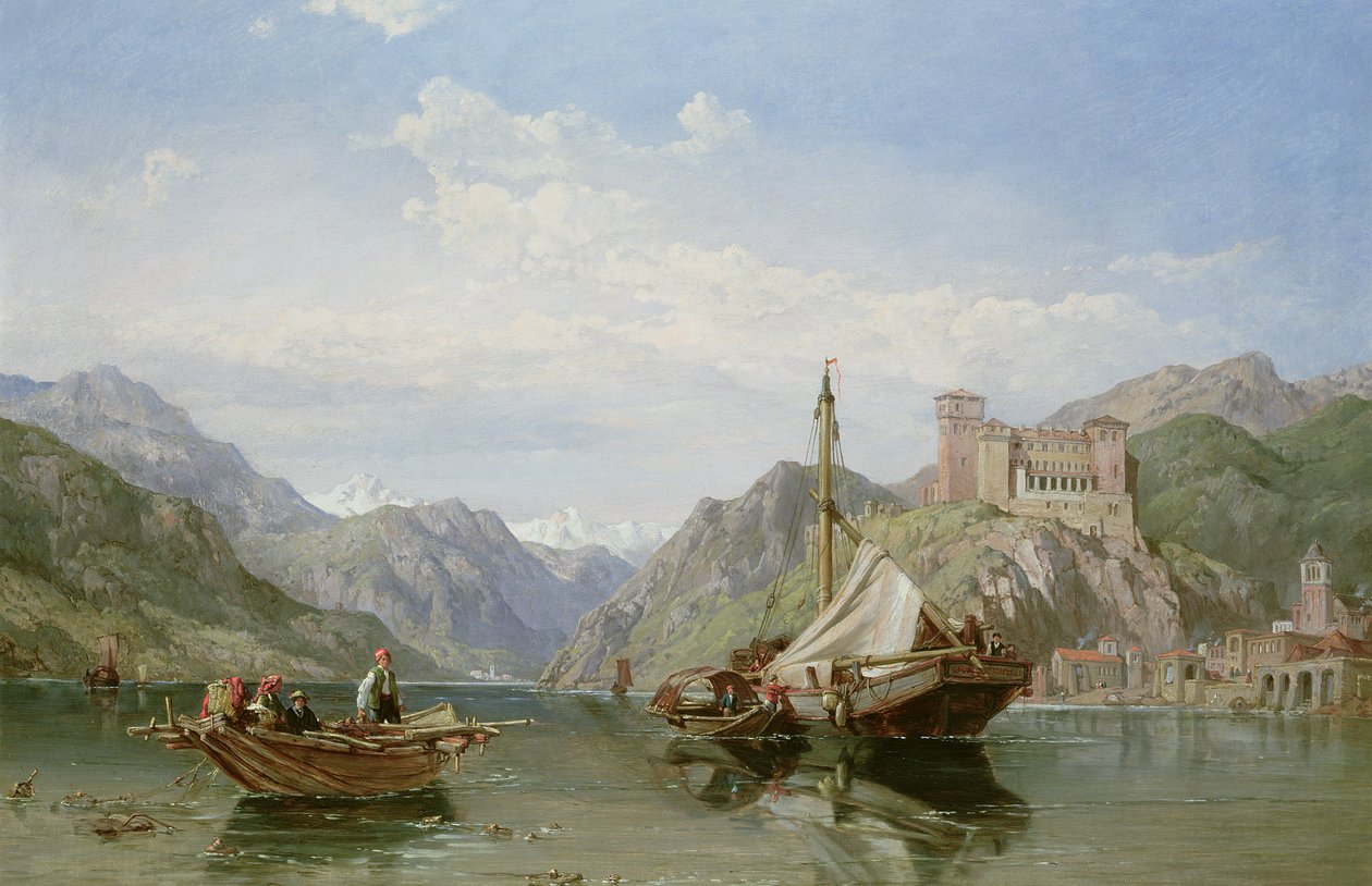 Angera u jezera Maggiore od George Clarkson Stanfield