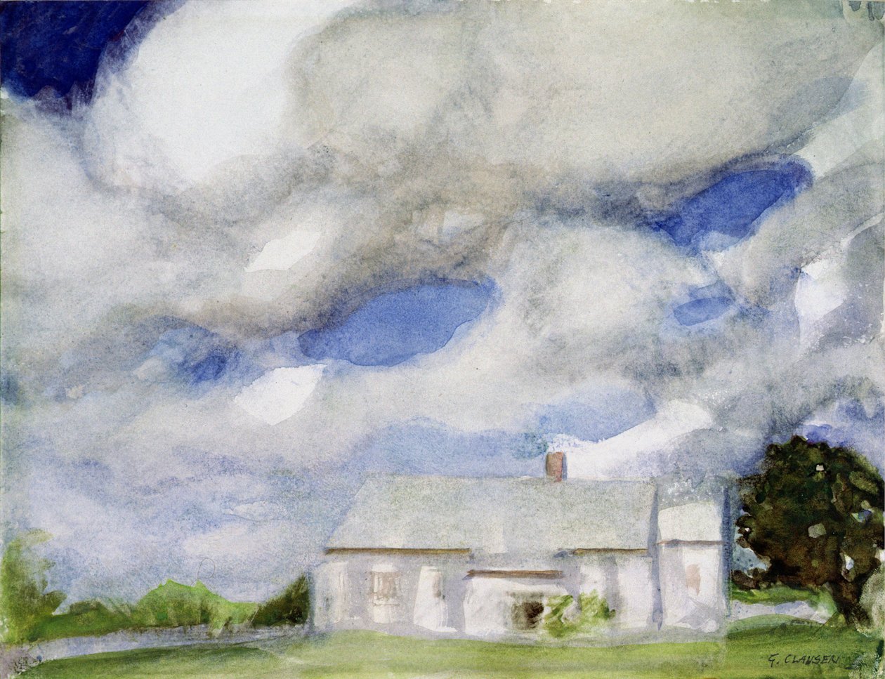 Dva stromy, cca 1875-1935 od George Clausen