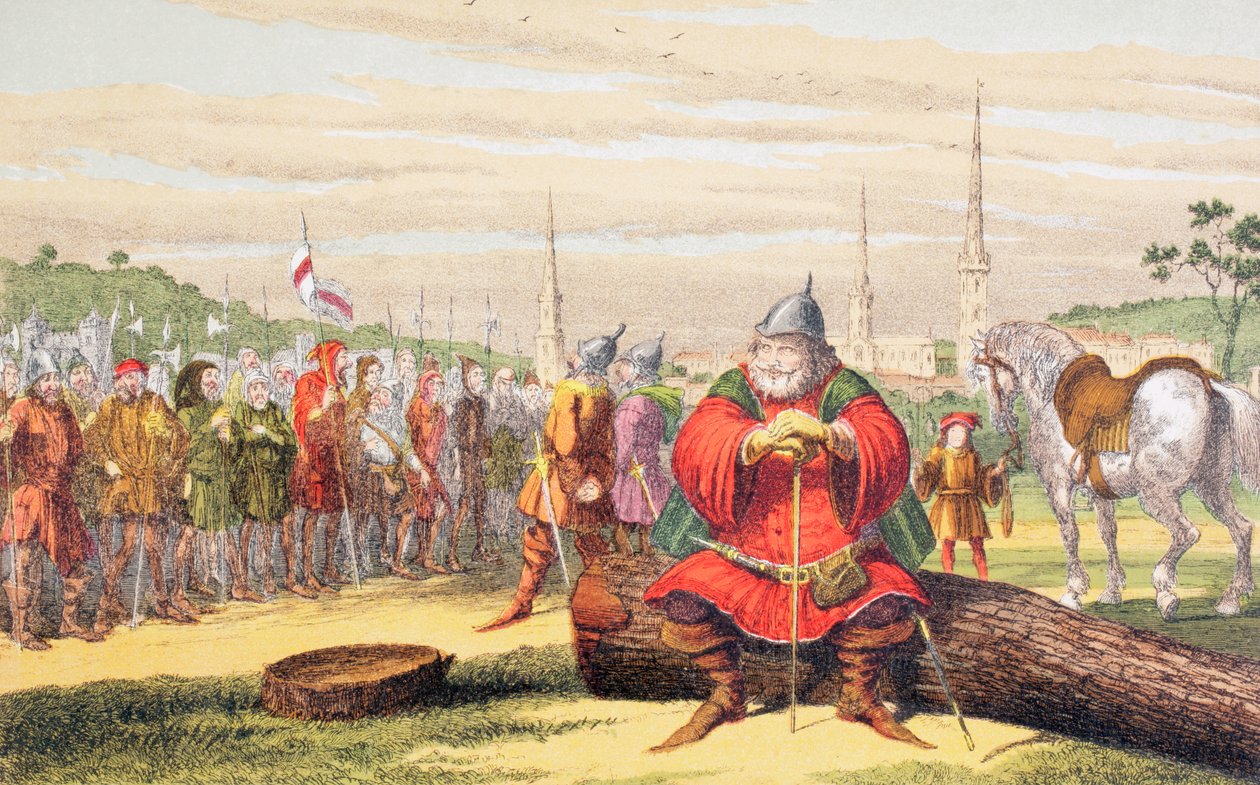 Flastaffova řeč, 1890 od George Cruikshank