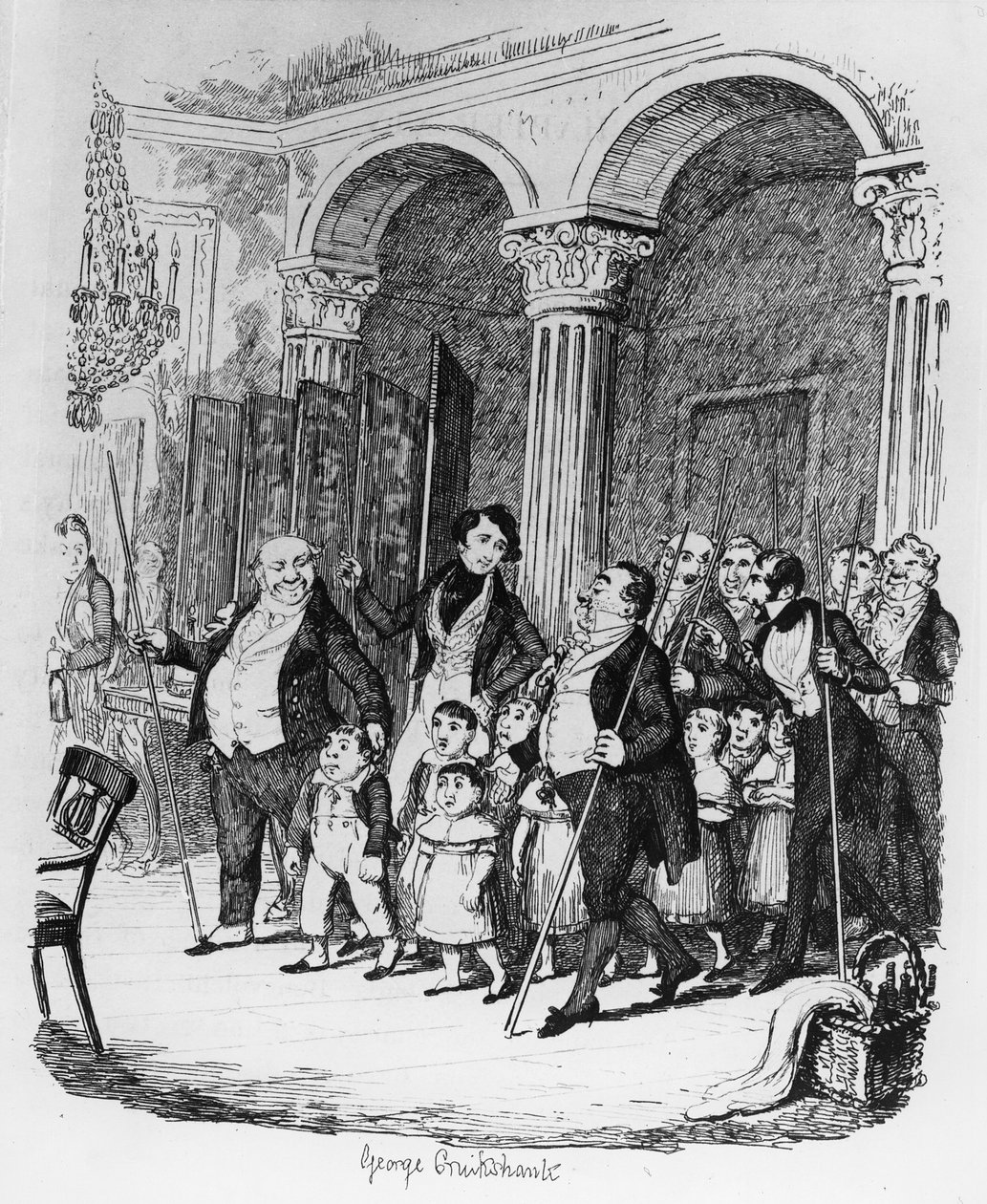 Veřejné večeře, ilustrace z 