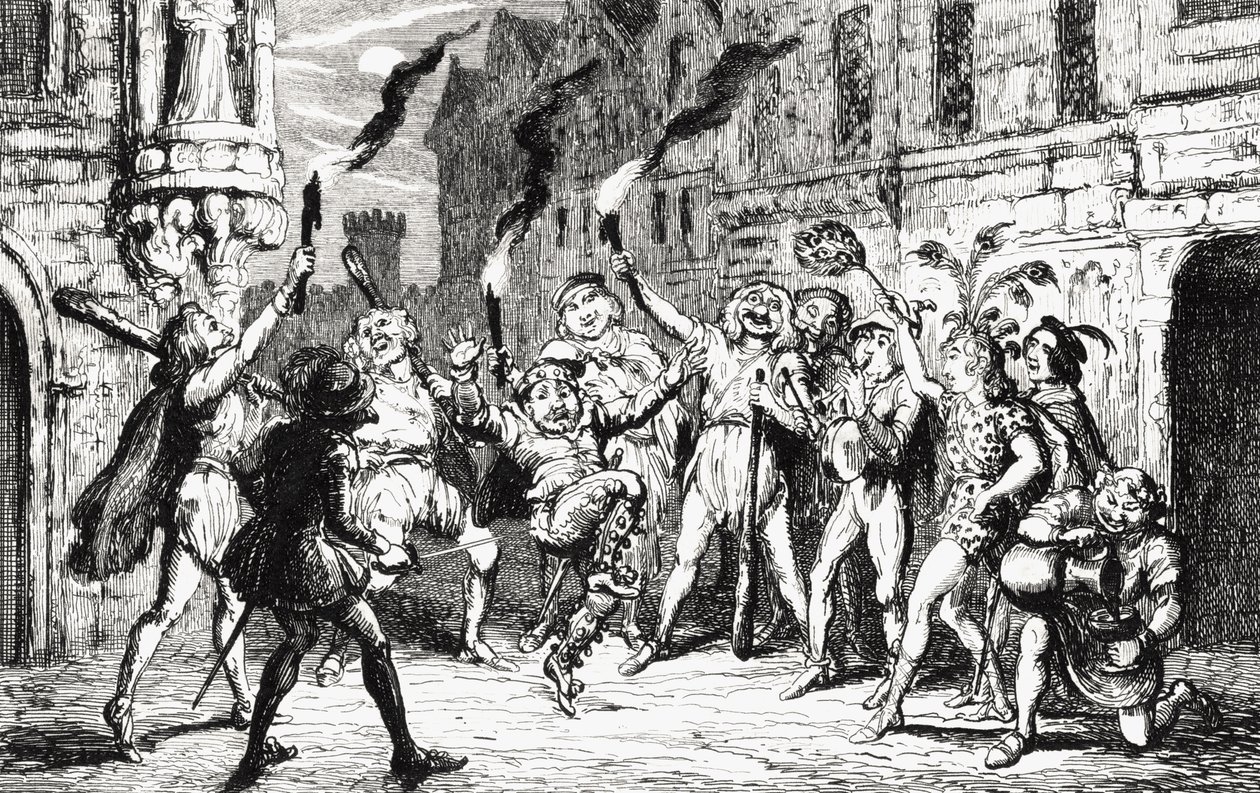 The Revellers, ilustrace z 