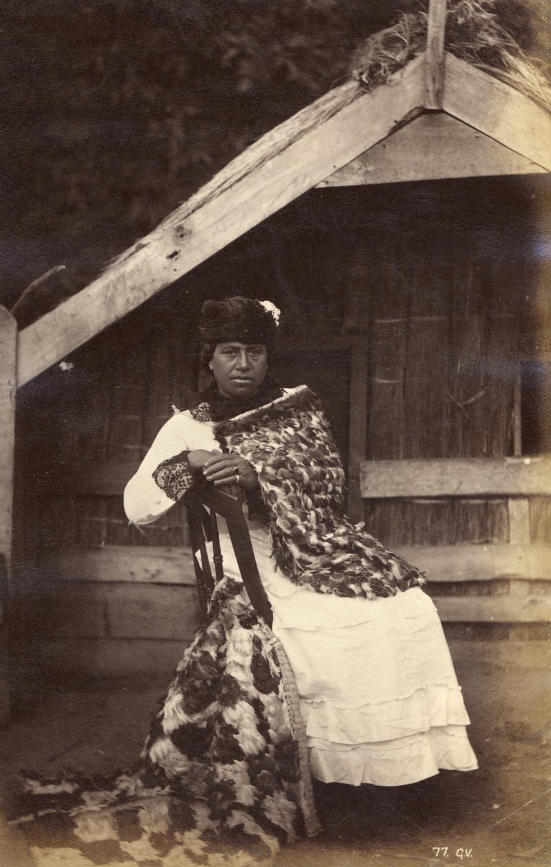 Guide Kate, Wairoa, 1885 (tisk alba) od George Dobson Valentine