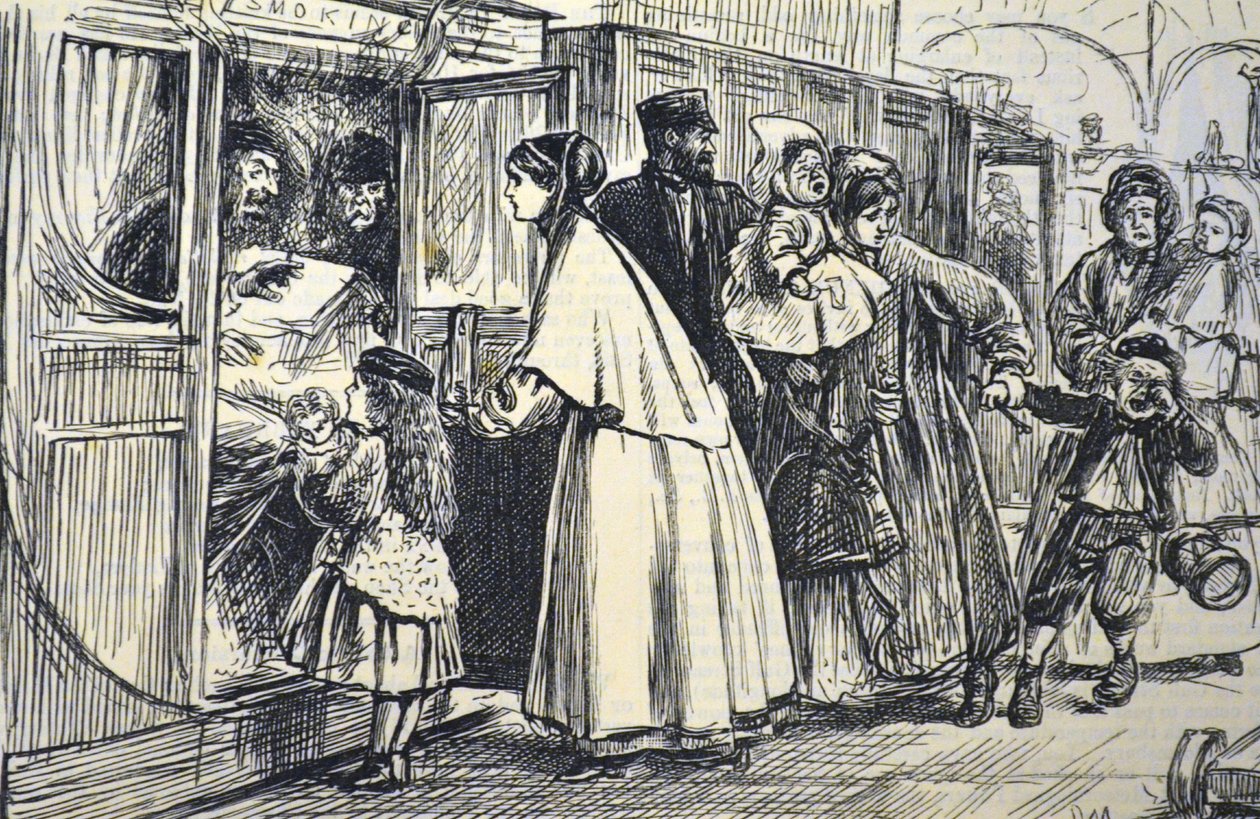 Invaze kuřáckého kočáru, 1869 od George du Maurier