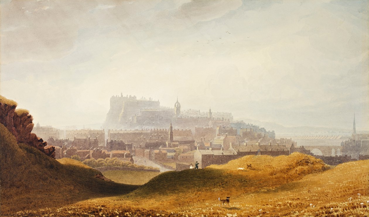 Edinburgh, kolem roku 1830 od George Fennel Robson