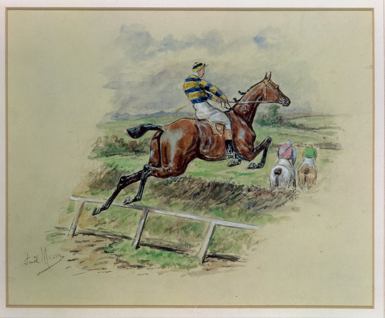 Jeden ze tří. Out into the Country (wc na papíře) od George Finch Mason