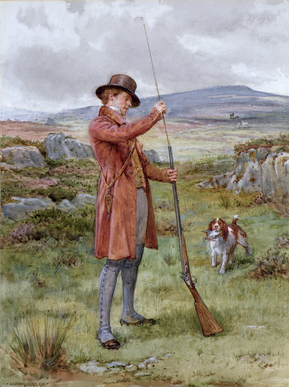 Loading the Gun, 1903 od George Goodwin Kilburne