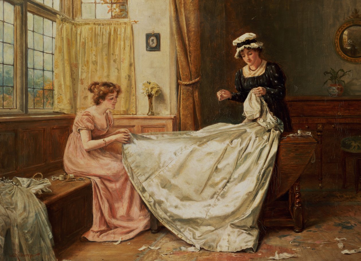Svatební šaty od George Goodwin Kilburne