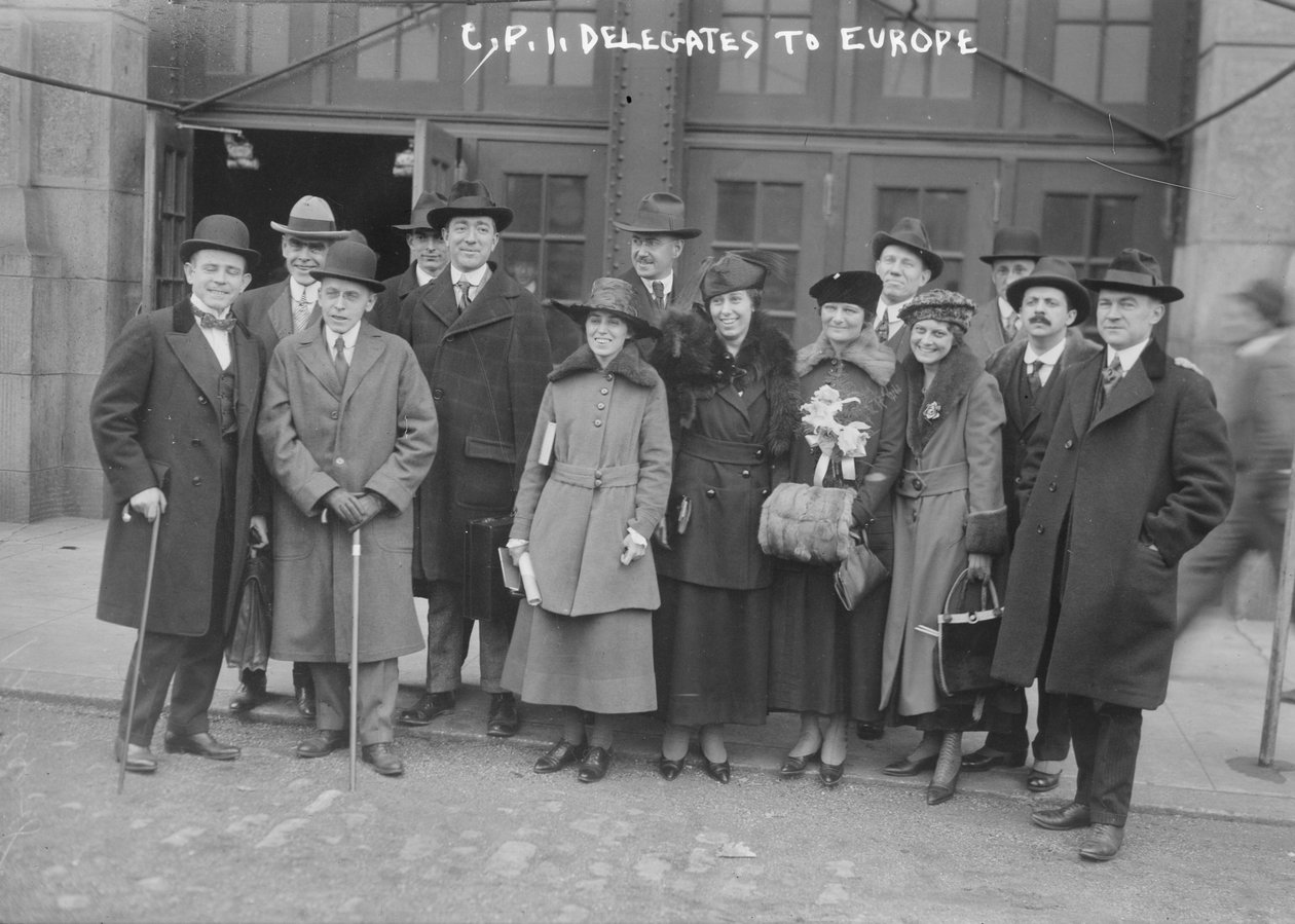 C.P.I. Delegáti v Evropě, 1917-8 od George Grantham Bain