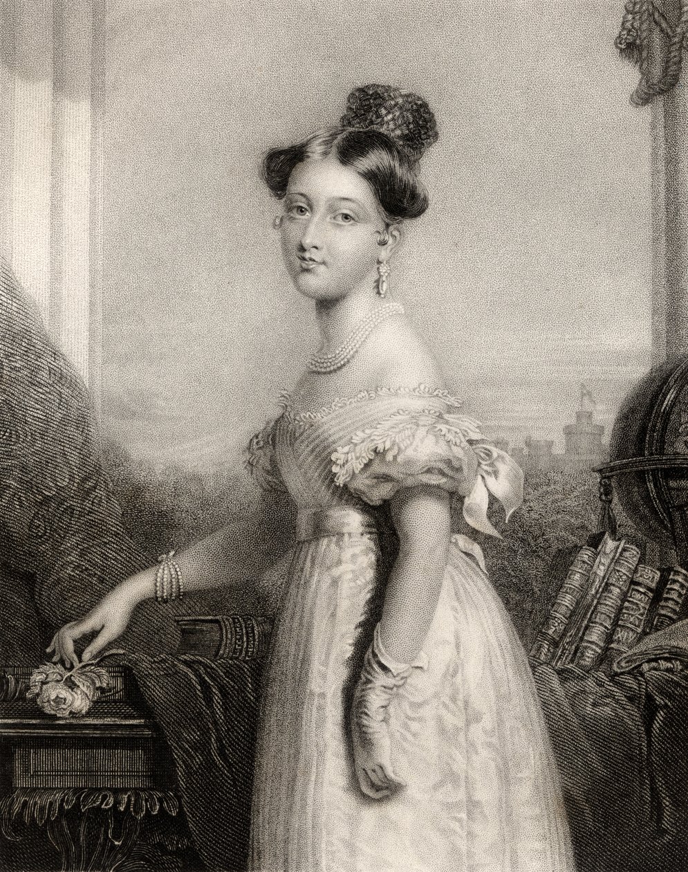 Princezna Alexandrina Victoria Saxe-Coburg, vyryla J. Cochran, z 