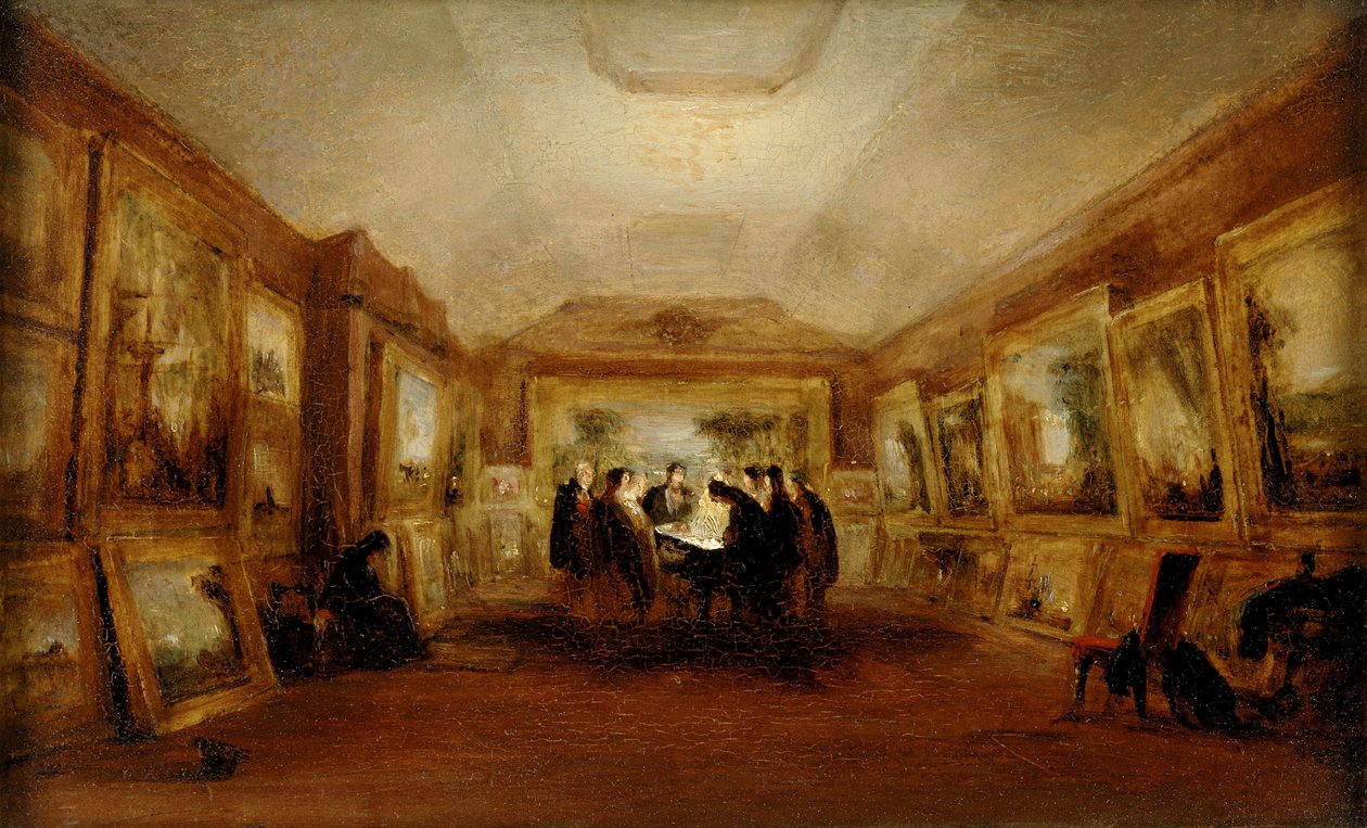 Turnerovo tělo ležící ve státě, 29. prosince 1851, po roce 1851 (olej na desku) od George Jones