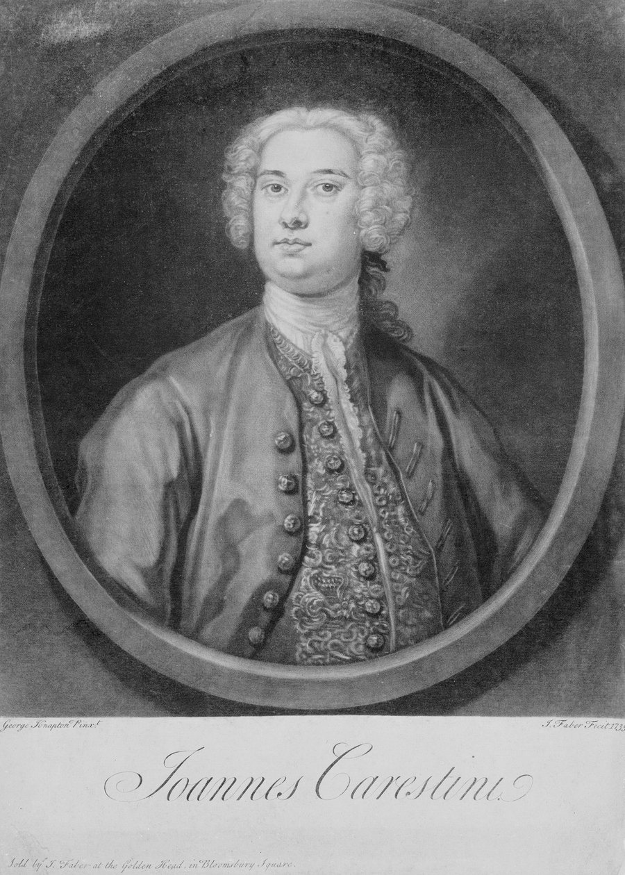 Giovanni Carestini (asi 1704-1760), 1735 (mezzotinta) od George Knapton