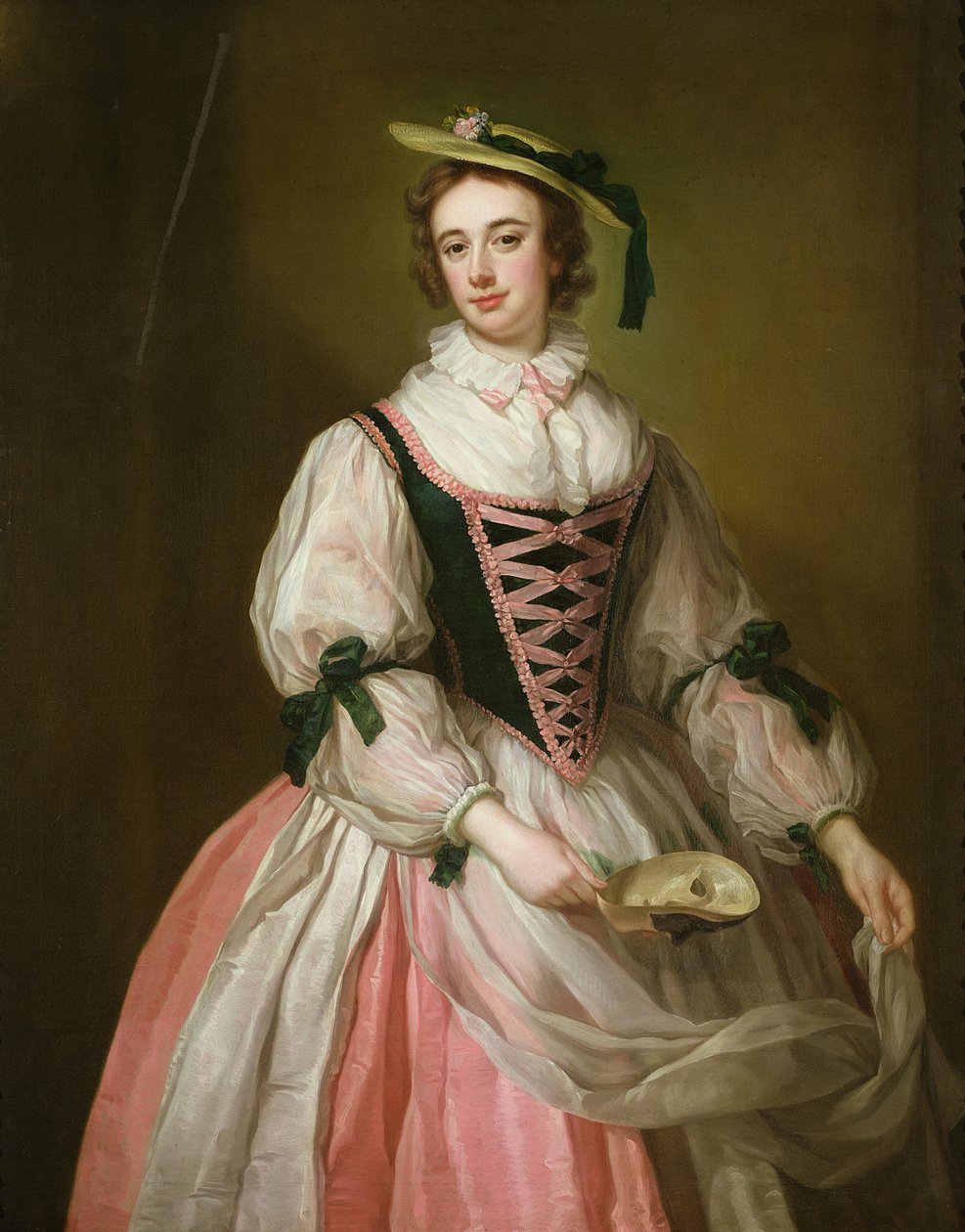 Portrét Frances Macartney, kolem roku 1745 od George Knapton