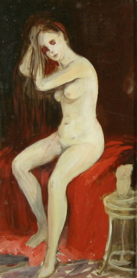 Sedící akt od George Luks