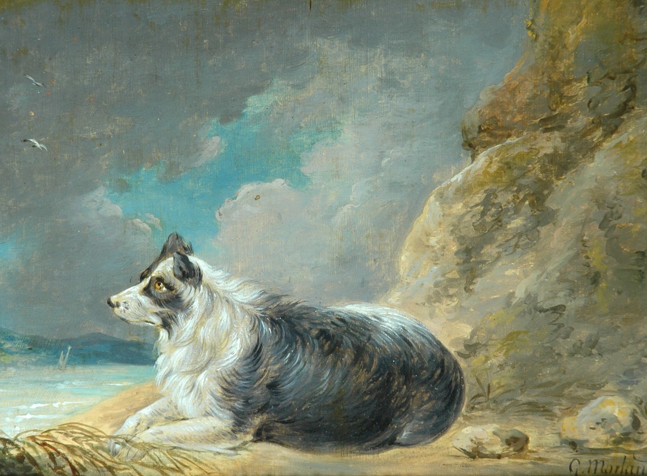 Přítel (olej na dřevěné desce) od George Morland