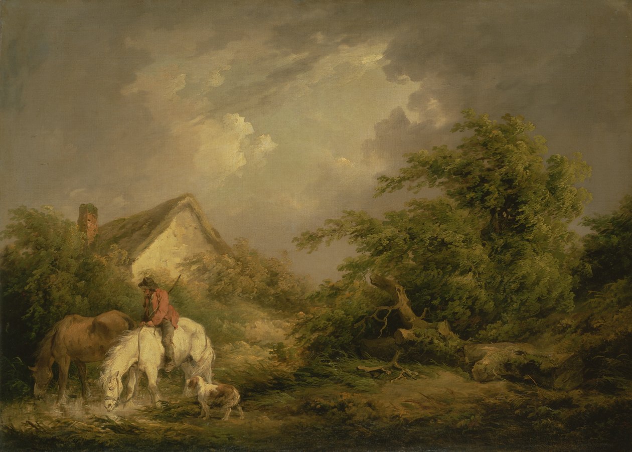 Blížící se bouře, 1791 od George Morland